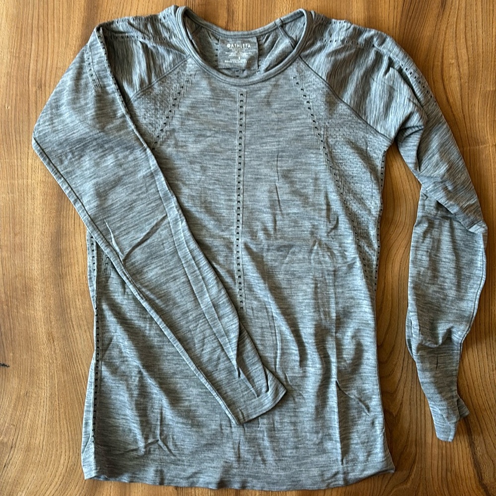 Athleta Foothill Long Sleeve Seamless Shirt Women’s Size S